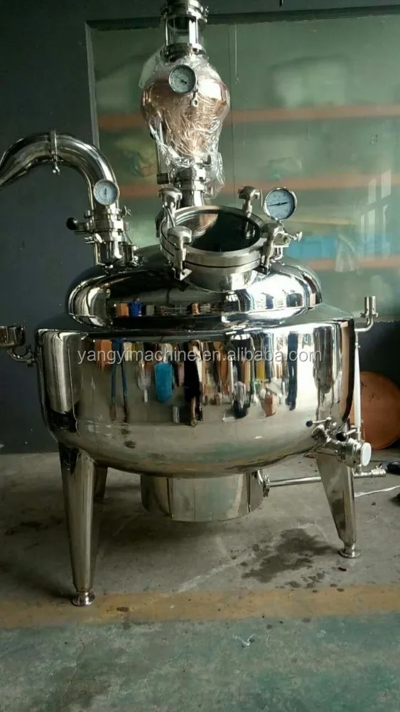 200L distillation tank+4 inch ss304 colunm+2inch lyne arm +gin basket