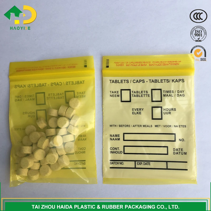 Wholesale Antioxidant ziplock medicine bags