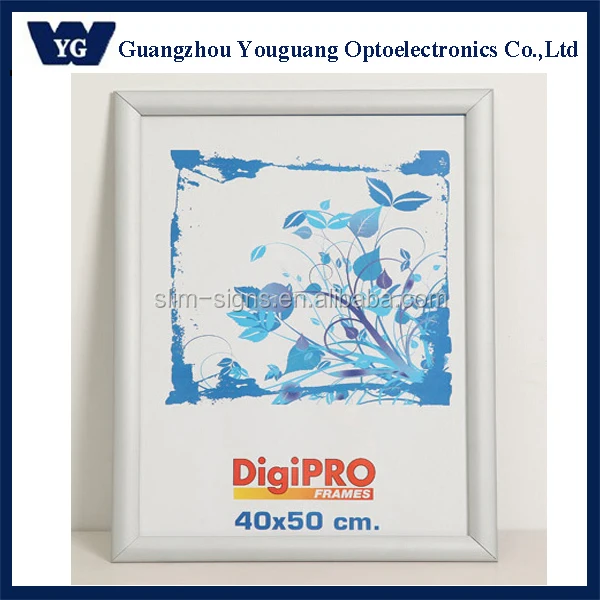 Wall Mounted Snap Poster Aluminum Frame A0 A1 A2 A3 A4 Sizes