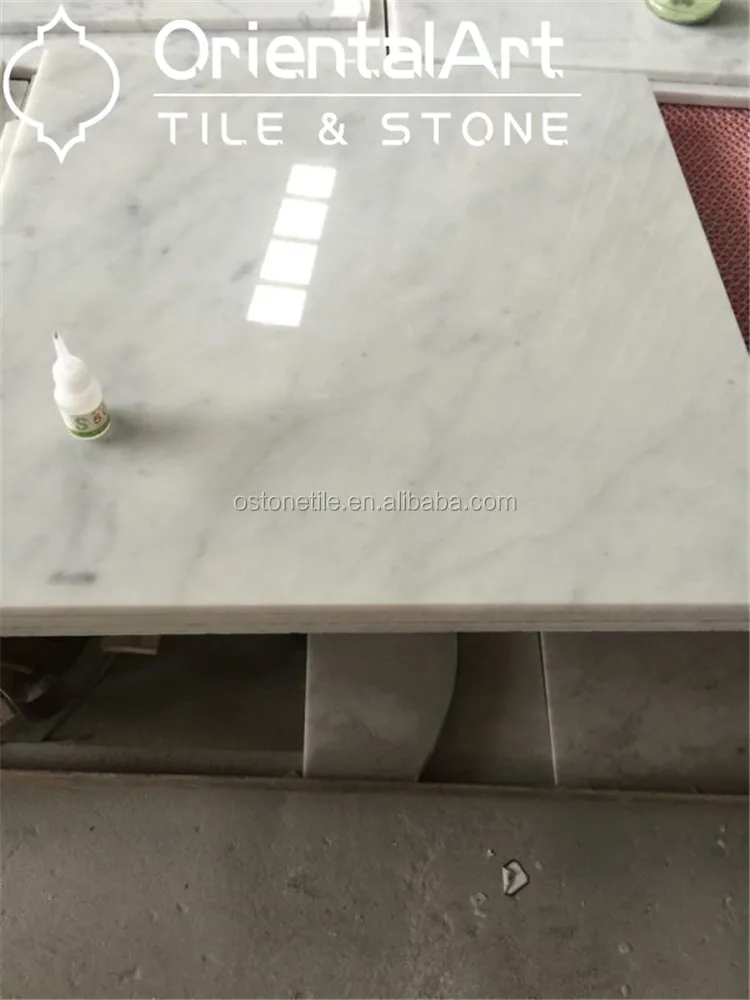
popular Italian white carrara marble floor tile 