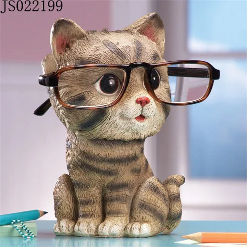 Animal design Cat Resin glasses holder for home use eyeglass holder