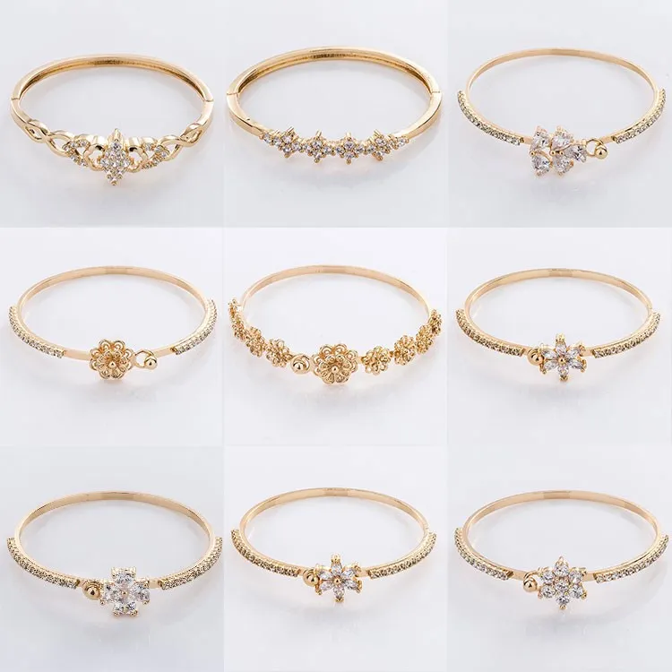 18k 24k new gold bracelet designs woman