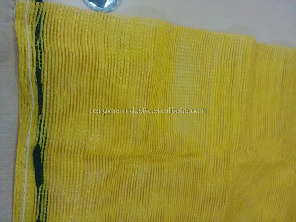 pp circular mesh bag/pp leno mesh bag /pp tubular mesh bag with label