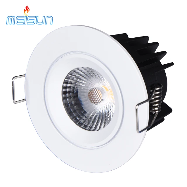 
Fixed 8W Dimmable IP65 Fire Rated LED Downlight Satin Nickel 4000K 680lm 