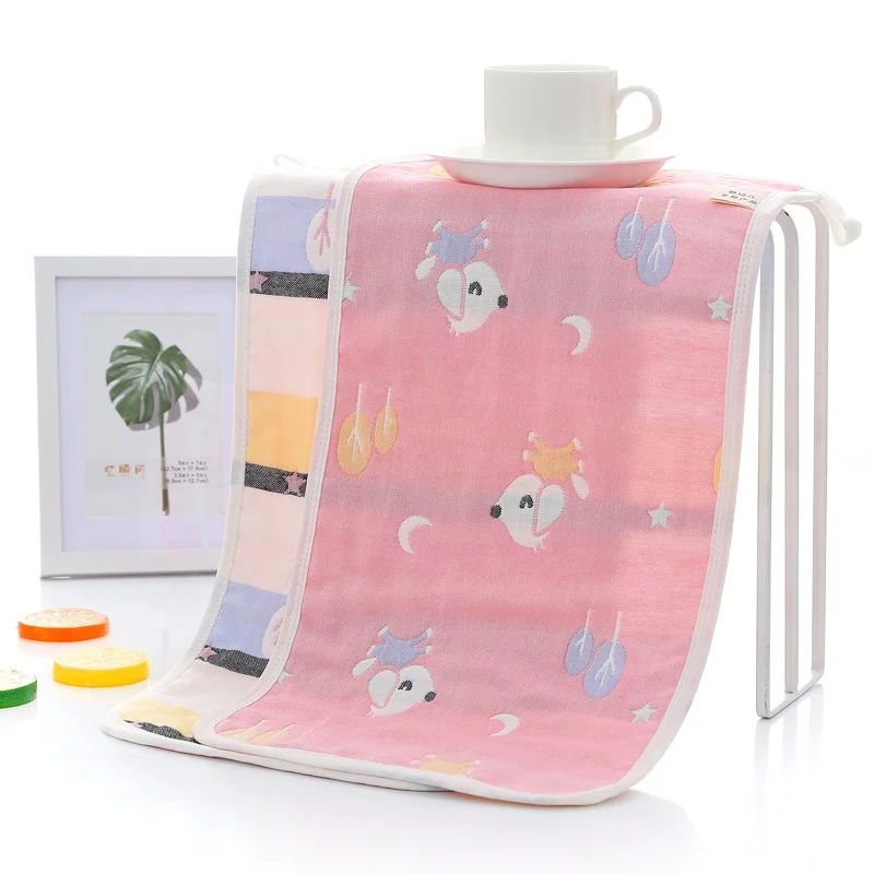 China factory supply oem super quality absorbent soft skin-friendly baby six layer gauze bath towel 100 cotton