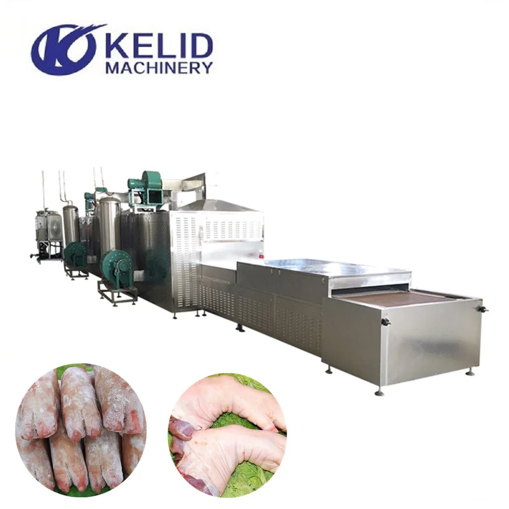 Машина для размораживания замороженного куриного мяса в микроволновой печи туннельного типа