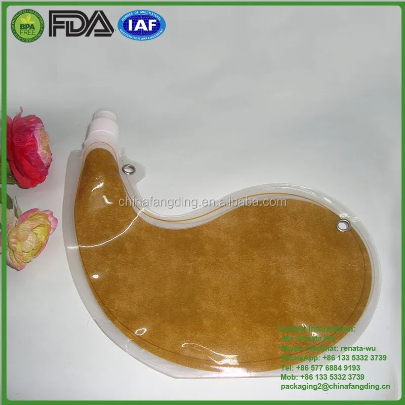 goat skin Plastic Bota bag for wine 2.2l water bottle