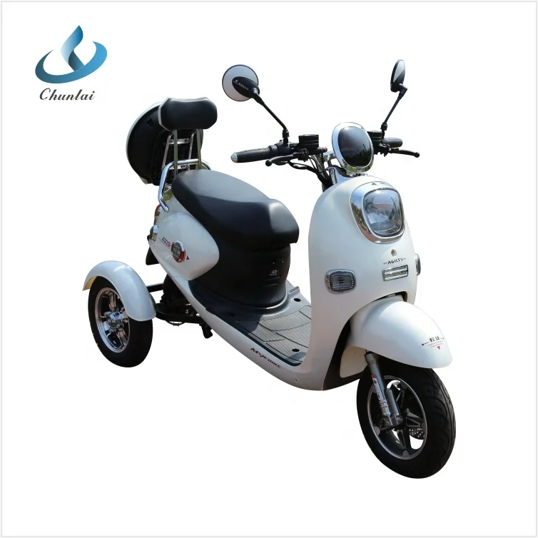 Hot selling 60V 500W handicap electric tricycle 3 wheel electric mobility scooter  for adult