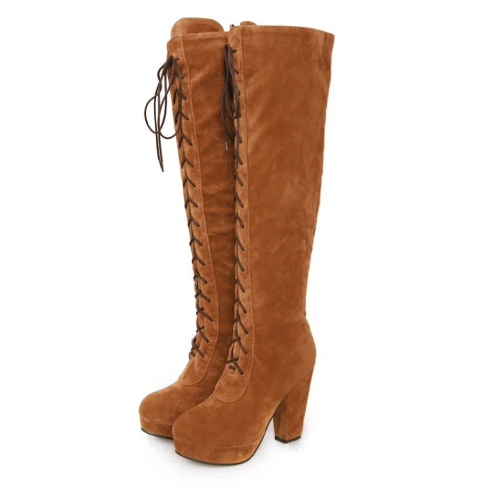 2016 Women Winter Boots Fashion Thigh High Boots Snow