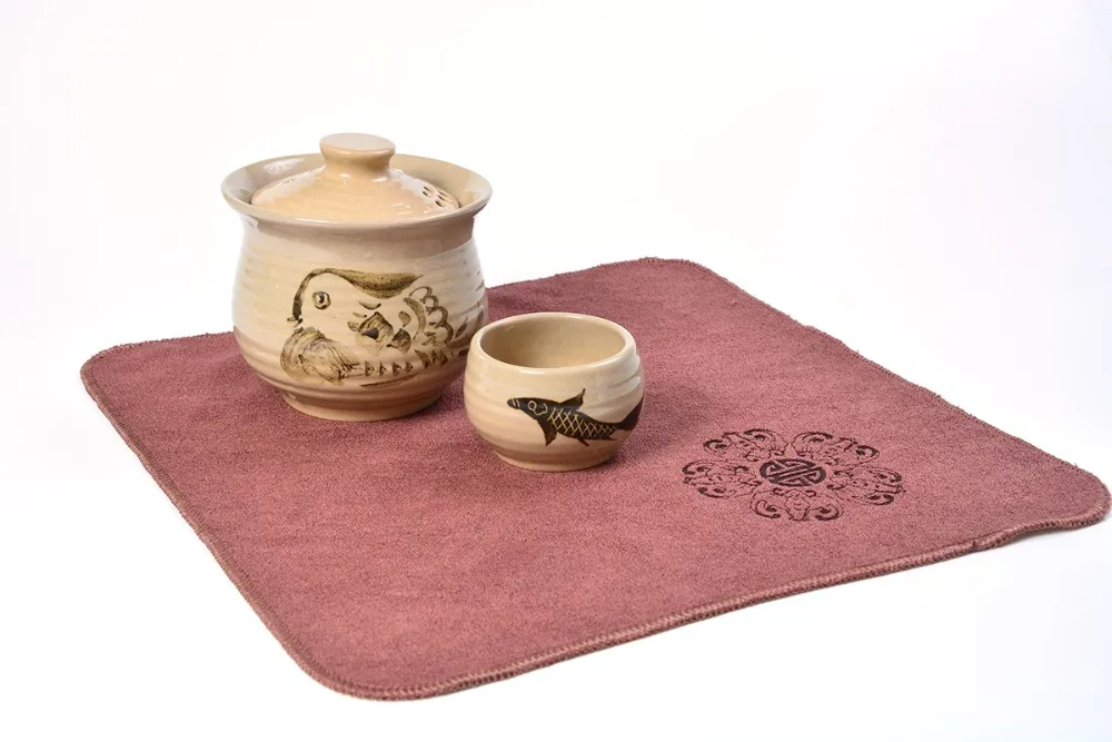 China Factory Microfiber square custom standard size tea towel