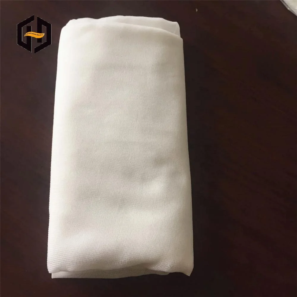 100% polyester cloth 30gsm white roll packing wrap knit grey fabric for garment lining
