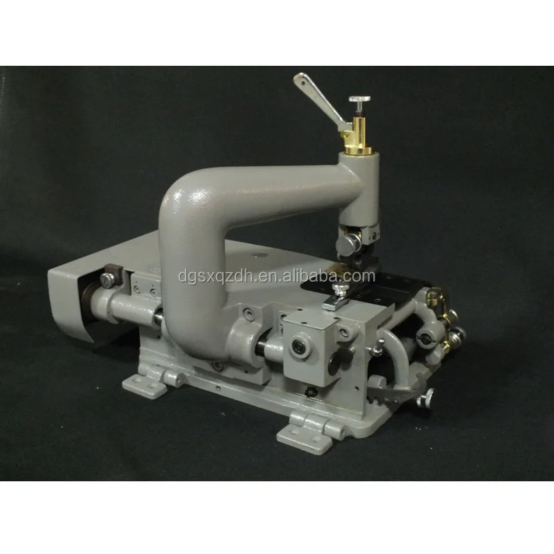 white industrial leather handbag skiving/sewing machine