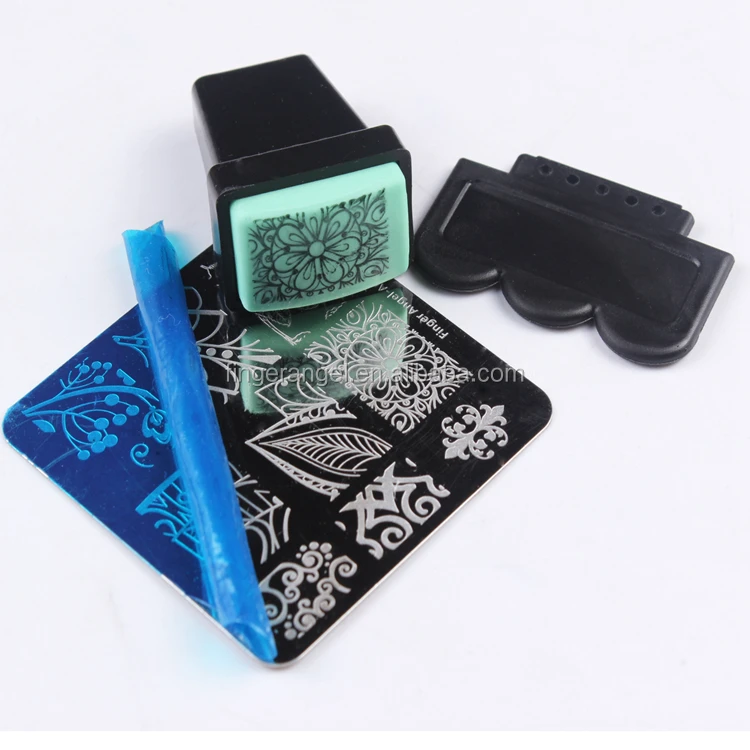 Square Nail Art Stamp Image DIY 6x6cm Nail Stamp Plates