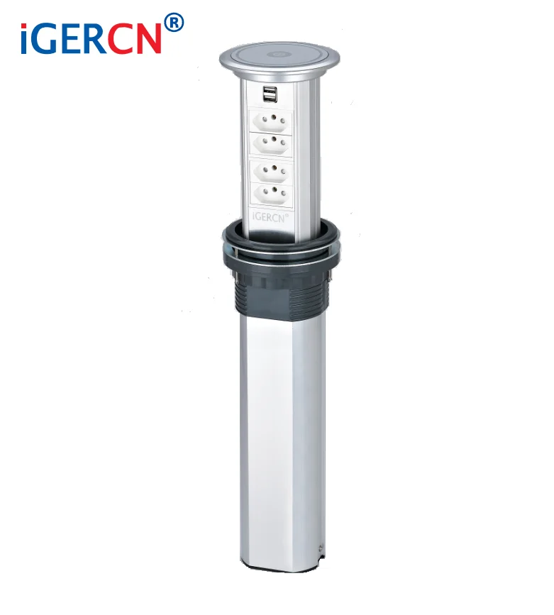 Brasil и Малый Африка стиль моторизованный pop up разъем для современной системы питания/автоматическая pop up socket