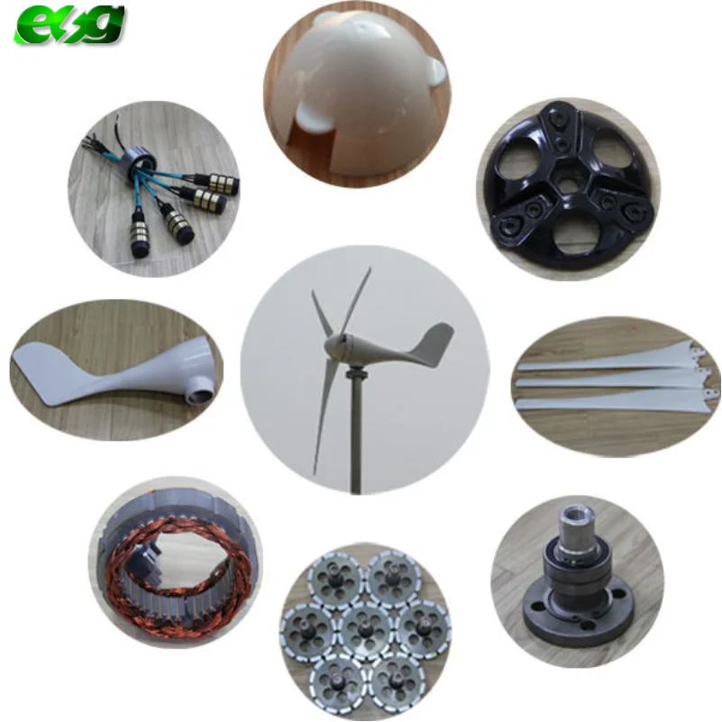 ESG manufacture New energy 5 Blade 100w 300w 400w 500w 600w 800w 1000w Small Wind Turbine Generator