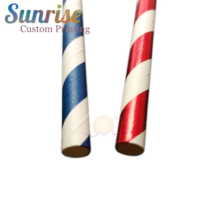 Wholesale Colorful Paper Coffee Cups Straw Food Grade Material Plastic Straw