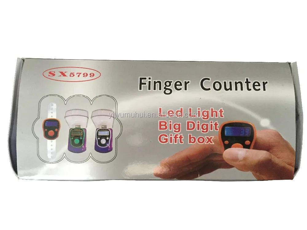 
Led colorful plastic electronic digital hand finger tally counter 