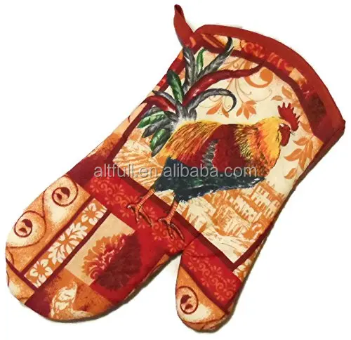 China wholesale and hot sale Kitchen Towel Set 5 Piece Towels Pot Holders Oven Mitt Decorative Design Everyday Use