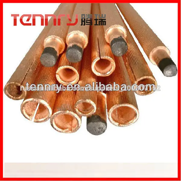 строжки штанги углерода с медными