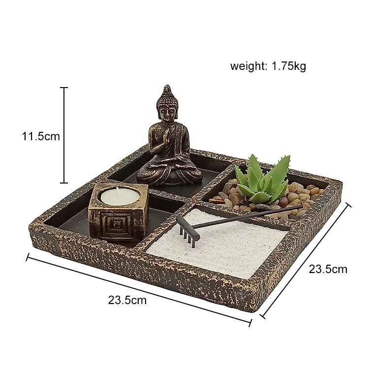 
Wholesale tiny thai buddha statues art buddha statues with candle holder zen garden 