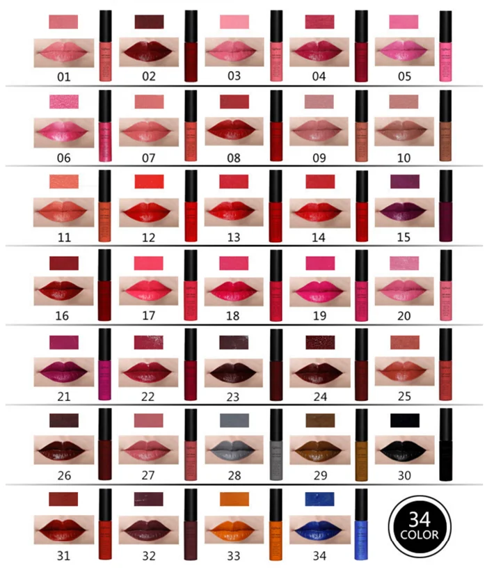 
Lip beauty set matte private label waterproof liquid lipstick 