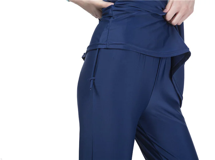 Wholesale Fashion sales Muslim Women print Nylon swimsuits sets