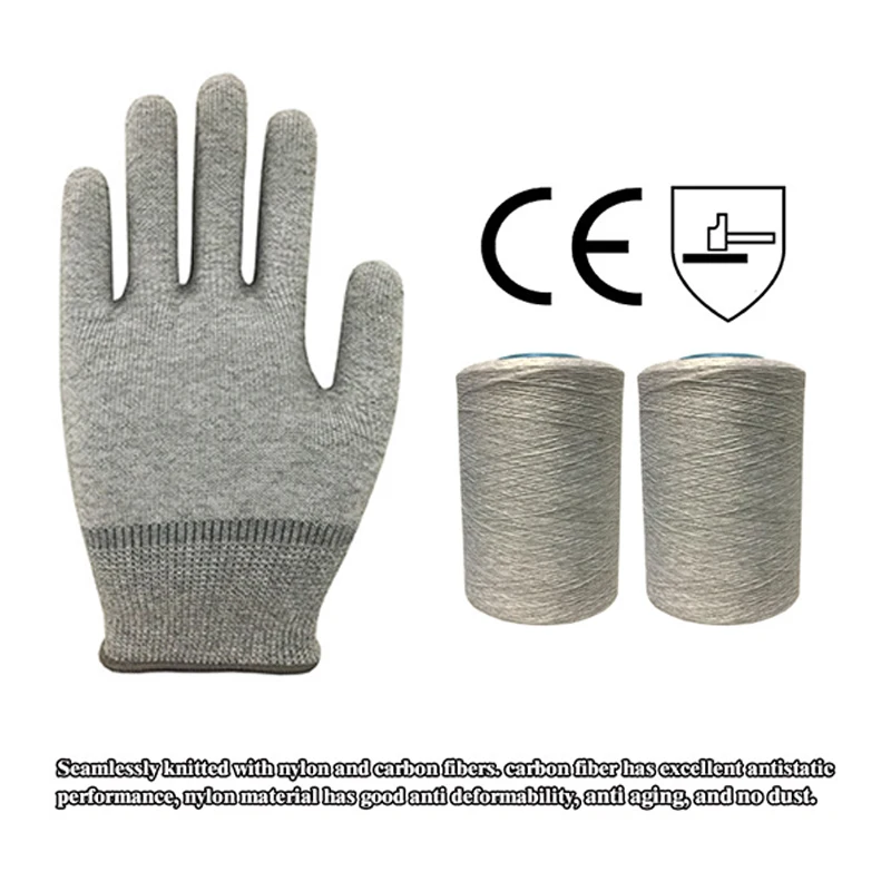 Manufacturer Anti Static Gloves Esd,Lint Free Polyester Pu Top Fitted Carbon Fiber White Esd Anti-static Working Gloves