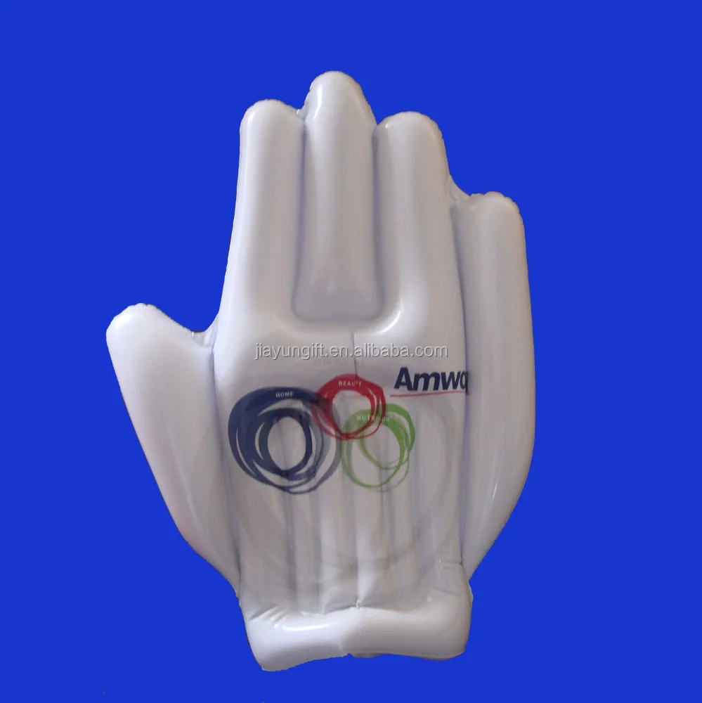 
inflatable hand with logo printing 