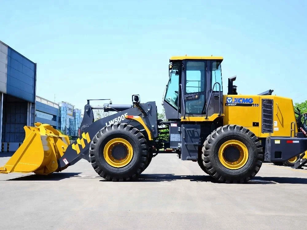 Chinese famous brand front end loader 5 ton wheel loader for sale loading machine LW500FV