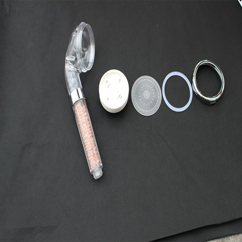 Mineral Stone Filter Spa Massage High Pressure Power shower Spray Nozzle led showerhead