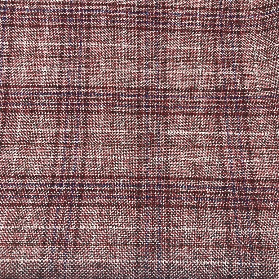 70% полиэстер 30% искусственный материал тяжелая ткань проверенный дизайн текстурированный костюм мужской блейзер пальто ткань поставщик из Гуанчжоу