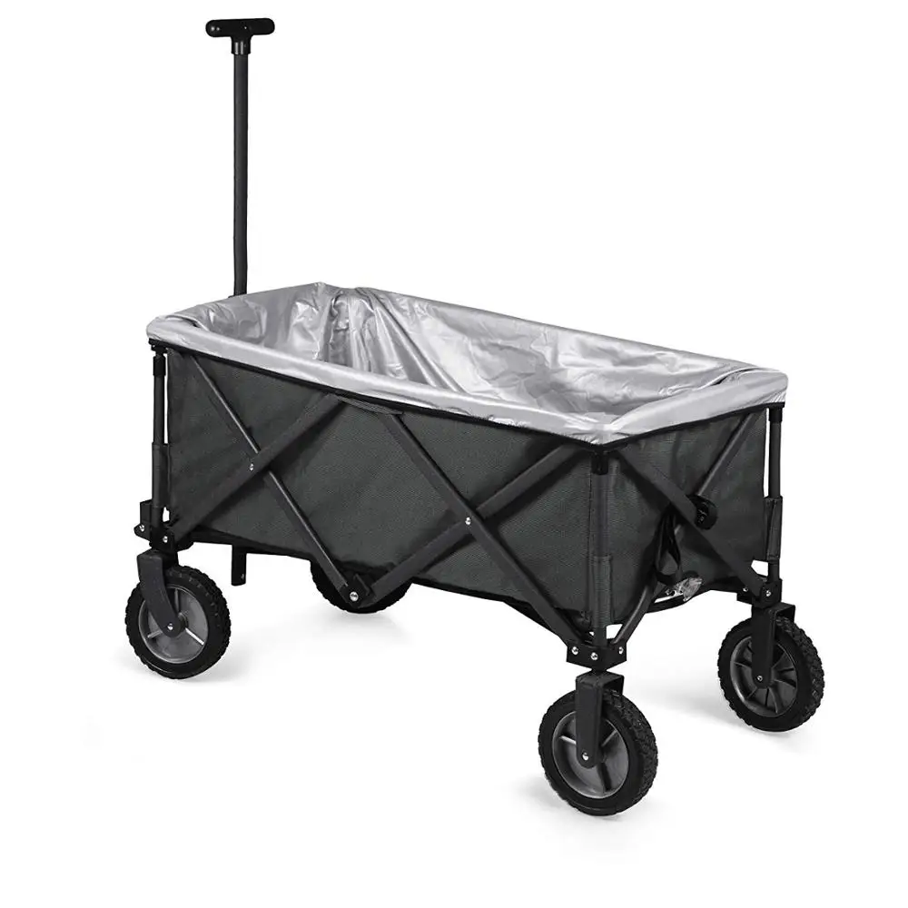 Outdoor Utility folding portable wagon rolling cooler cart for summer beach