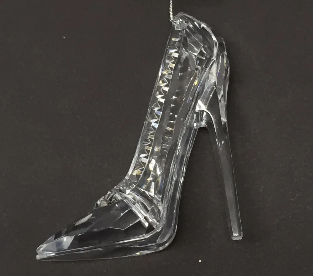 
Fashion Christmas Acrylic High Heels Shoes ornament 