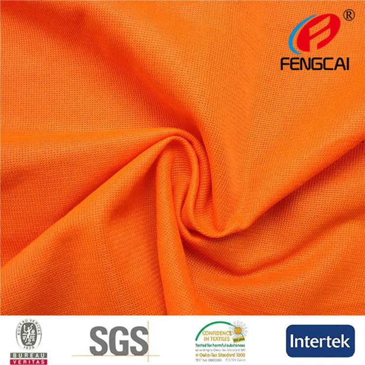 Флуоресцентная ткань для безопасного жилета с уровнем EN 471, флуоресцентного желтого цвета