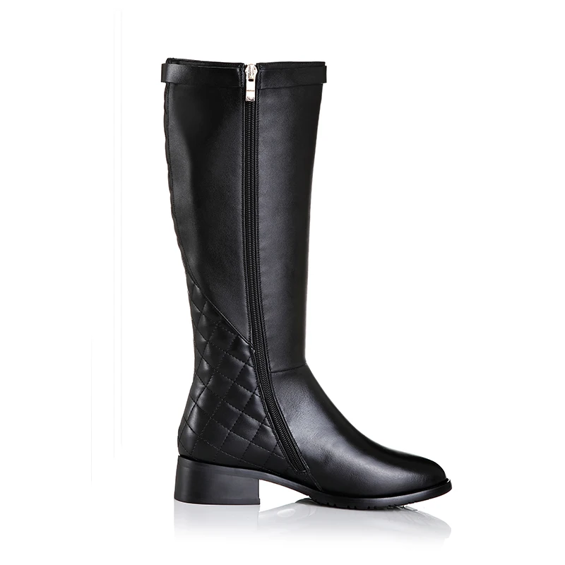 WETKISS Handmade Fancy West Ladies Leather Winter Boot Shoes Women Knee High Boots Casual Fashion Horse Riding Boots for Women