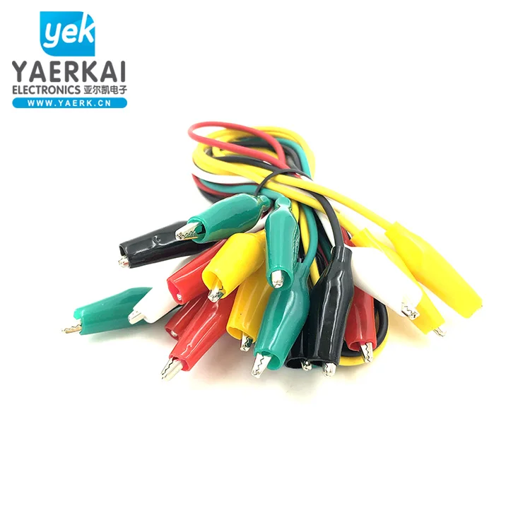 China factory 35mm alligator clip electric testing leads crocodile test lead clips