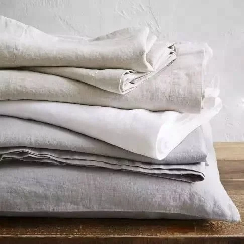 100%linen home sheet sets stone washed french vintage