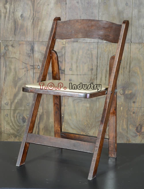 Natural Wood Chair Padded Seat