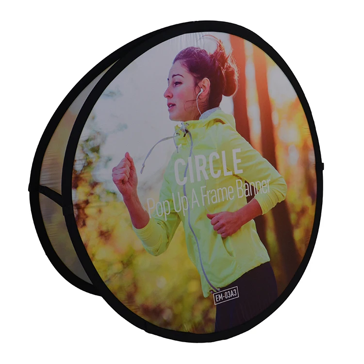 
hot sale rotating display outdoor fold frame a shape board poster stand 