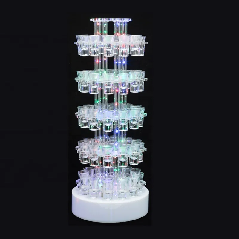 
Rodnn 9A65 5 Five Tiers LED Shot Glass Serving Tray 