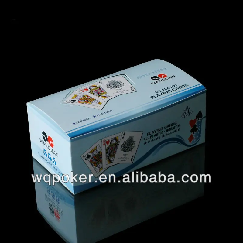 Top Quty Customized 100% NEW Gold Plated Card Poker Set Plastic Playing Cards for Poker Game