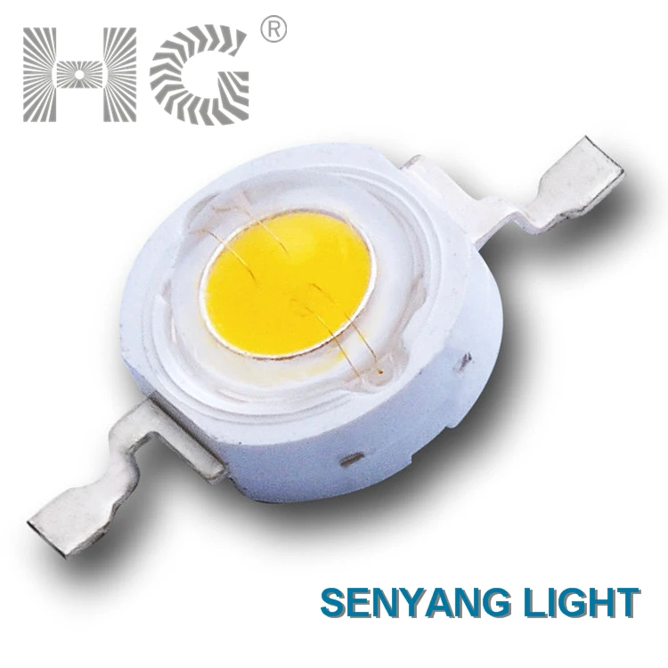 HG 3 watt warm white diode led 260-280LM Bridgelux 45mil chip 2800-3000K high power led