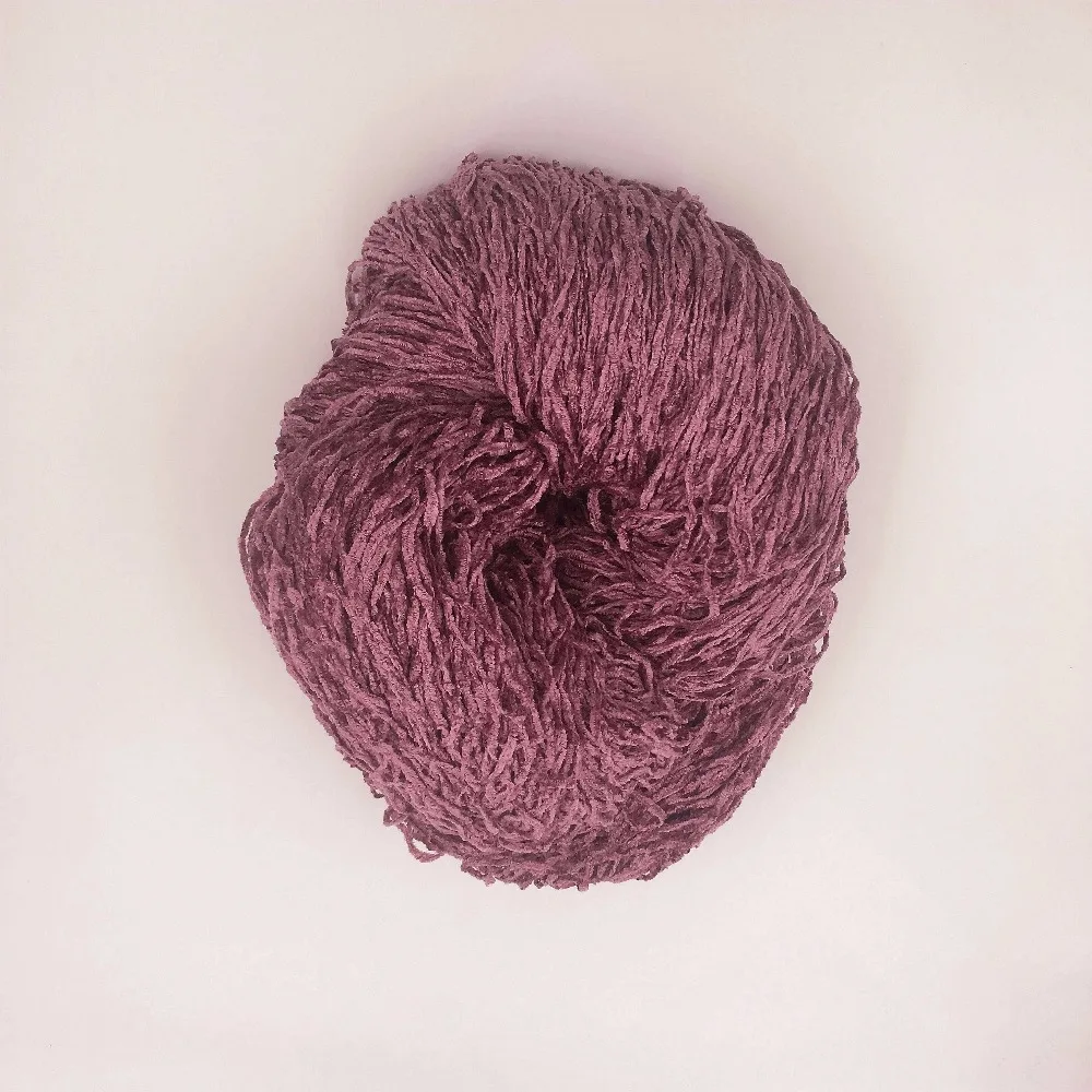 
fancy Dyed polyester blended chenille weaving yarn 