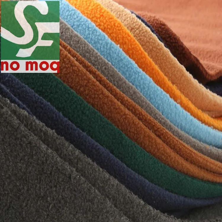 Super soft 100% polyester micro polar fleece fabric for home textile