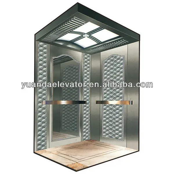 
Yuanda elevator with stainless steel lift cabin 