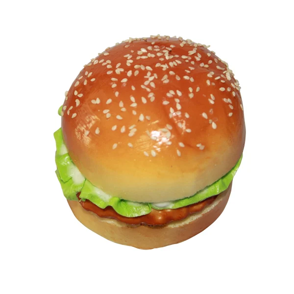 Ручная ПУ хлеб Hamburge для украшения дома