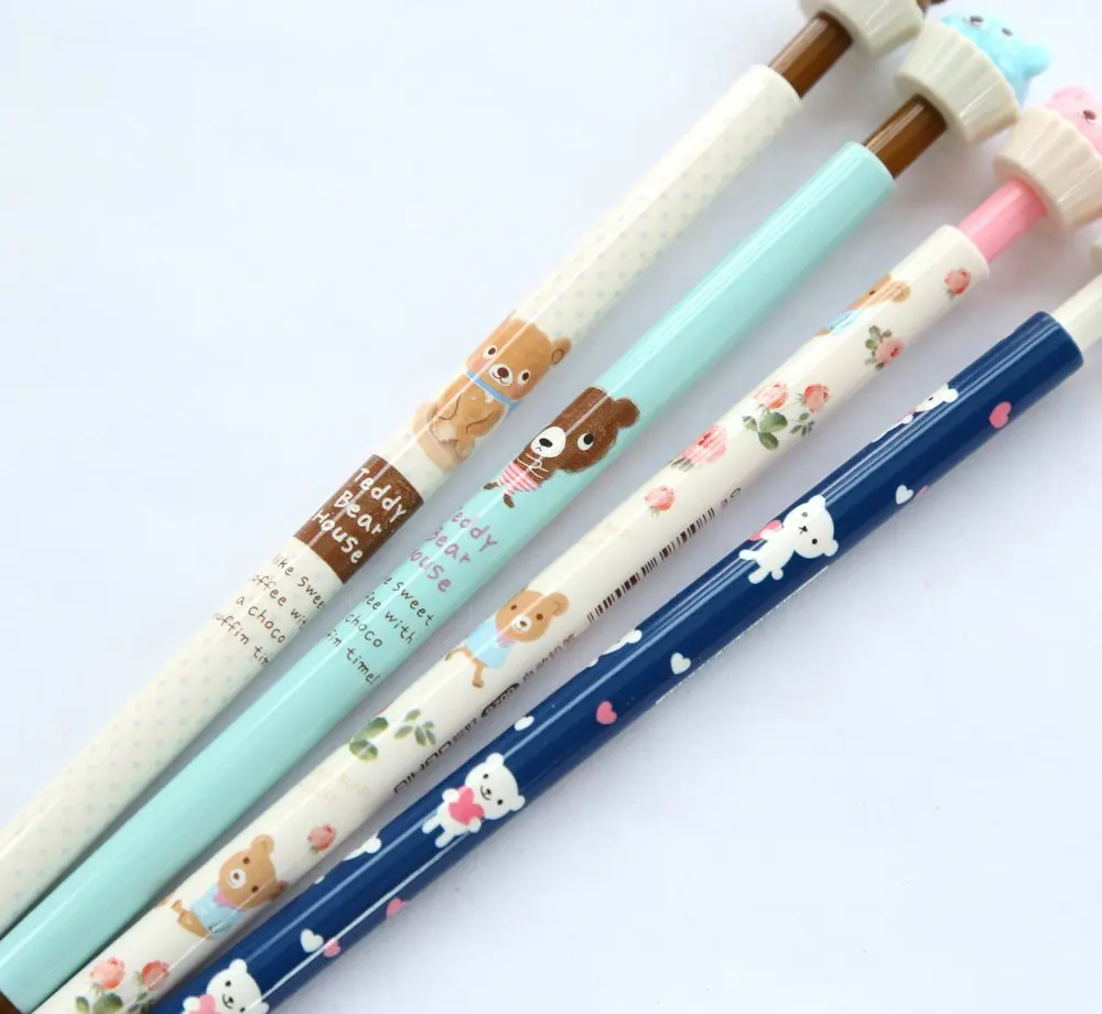 Bear Series Design 0.7mm Point Mechanical Pencils Cute Cartoon Mechanical Pencils