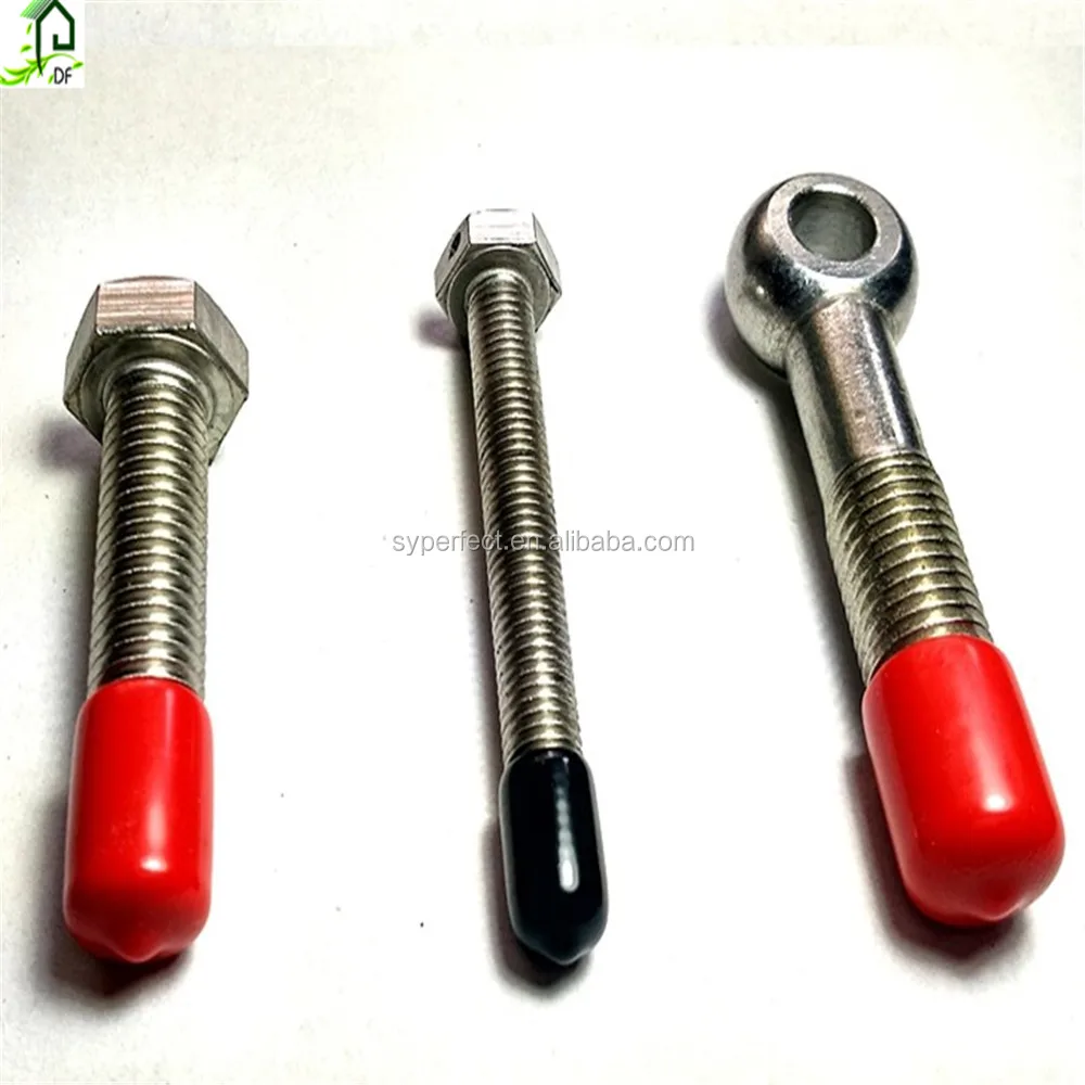 Custom Made Soft Rubber Protector Cover Vinyl Round PVC Bolt Cap