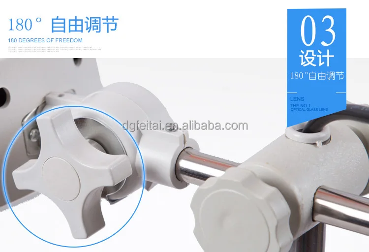 FT-86B Table Desktop LED Stand Magnifier Glass Lamp,Dental Lab Desktop Magnifying Lamp for Jewellery