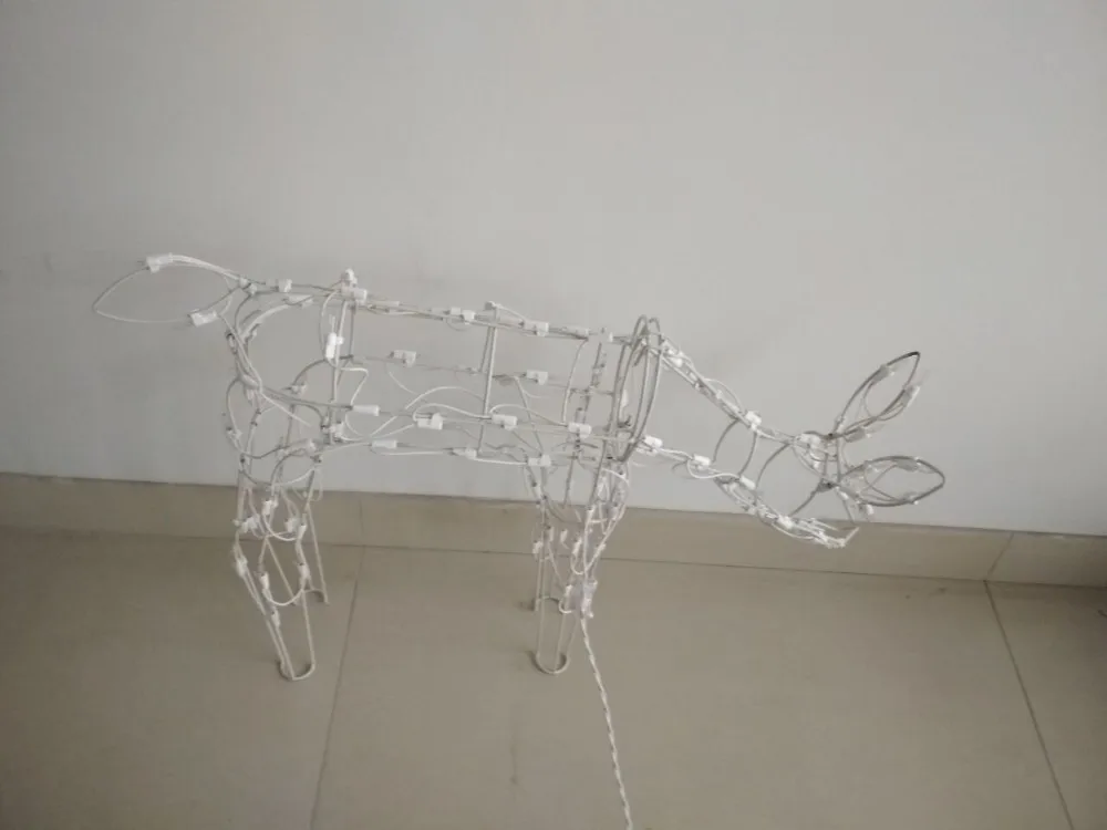 Motif Lighting Outdoor Unique LED Christmas Reindeer Animals Light For Street Garden Mall Park Holiday Decoration